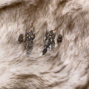 2 Pair of Owl Earrings
